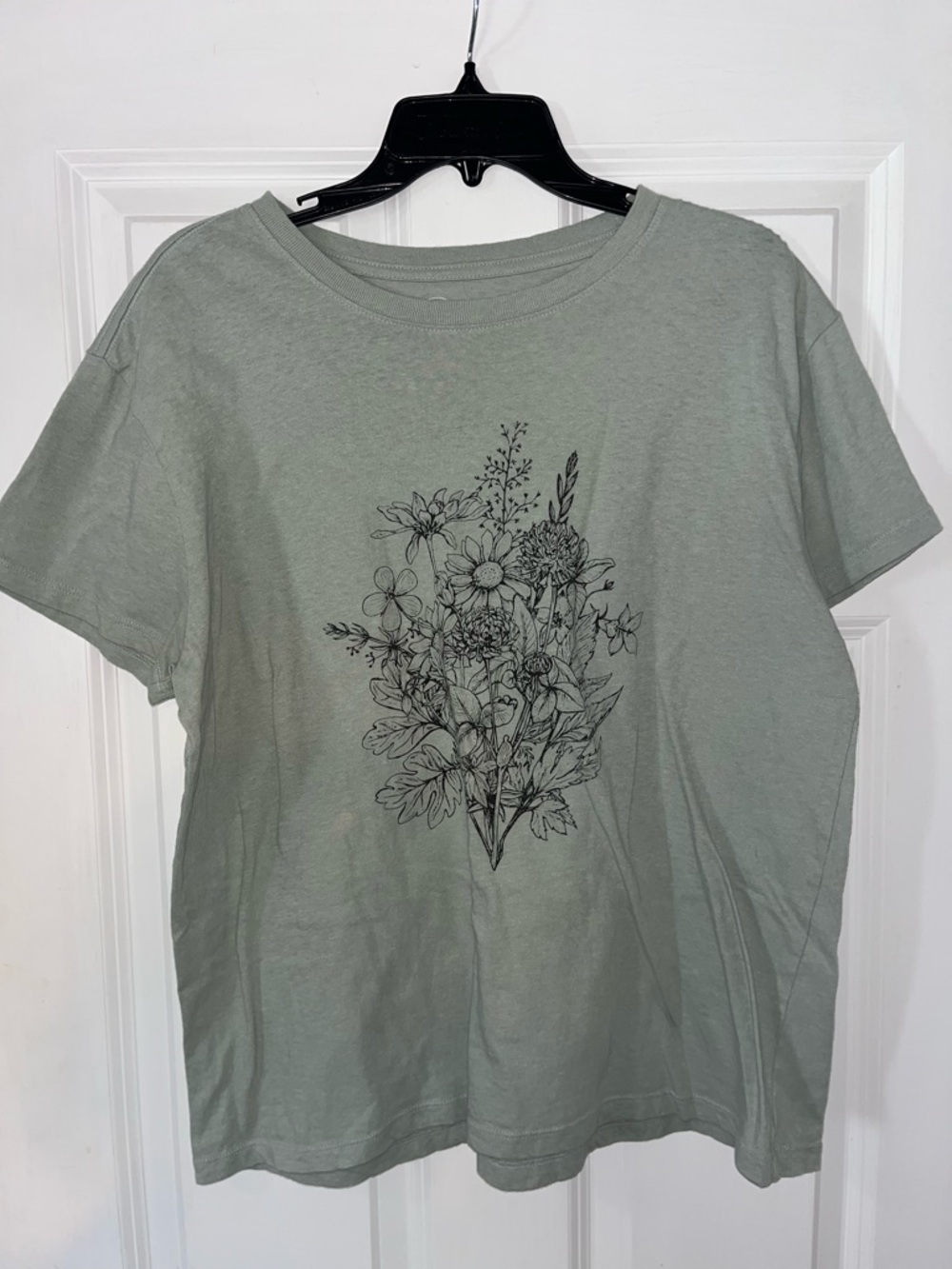 Sage Green Short Sleeve Graphic Tee